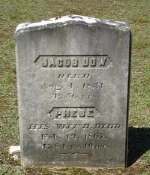 Jacob Dow gravestone