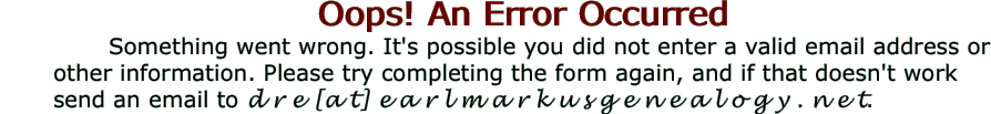 Oops! An Error Occurred